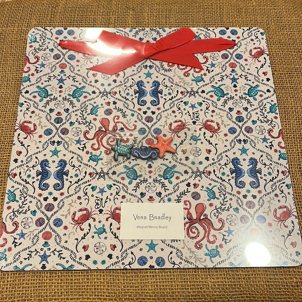 NWT Vera Bradley magnet memo board